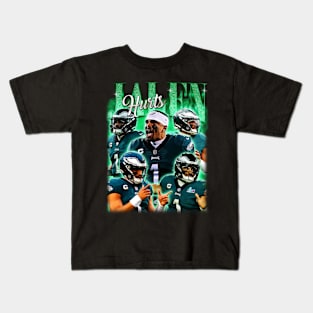 VINTAGE JALEN HURTS FOOTBALL Kids T-Shirt